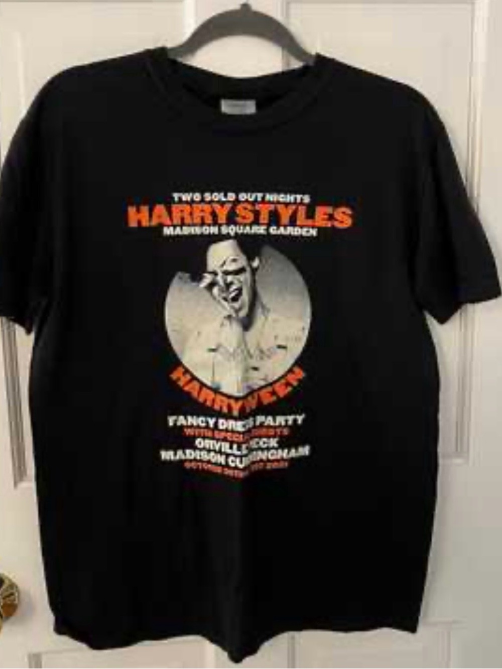 🖤RARE!! Harry Styles “HARRYWEEN” Black Graphic Short-Sleeve Tee - Tour Style🖤